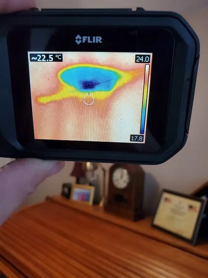 Thermal imaging inspection for water damage in St. Stephens