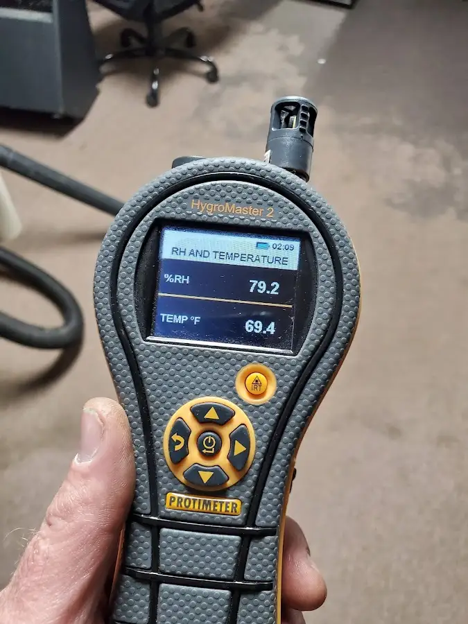 Moisture meter humidity assessment for Fire & Smoke Damage Restoration in St. Stephens